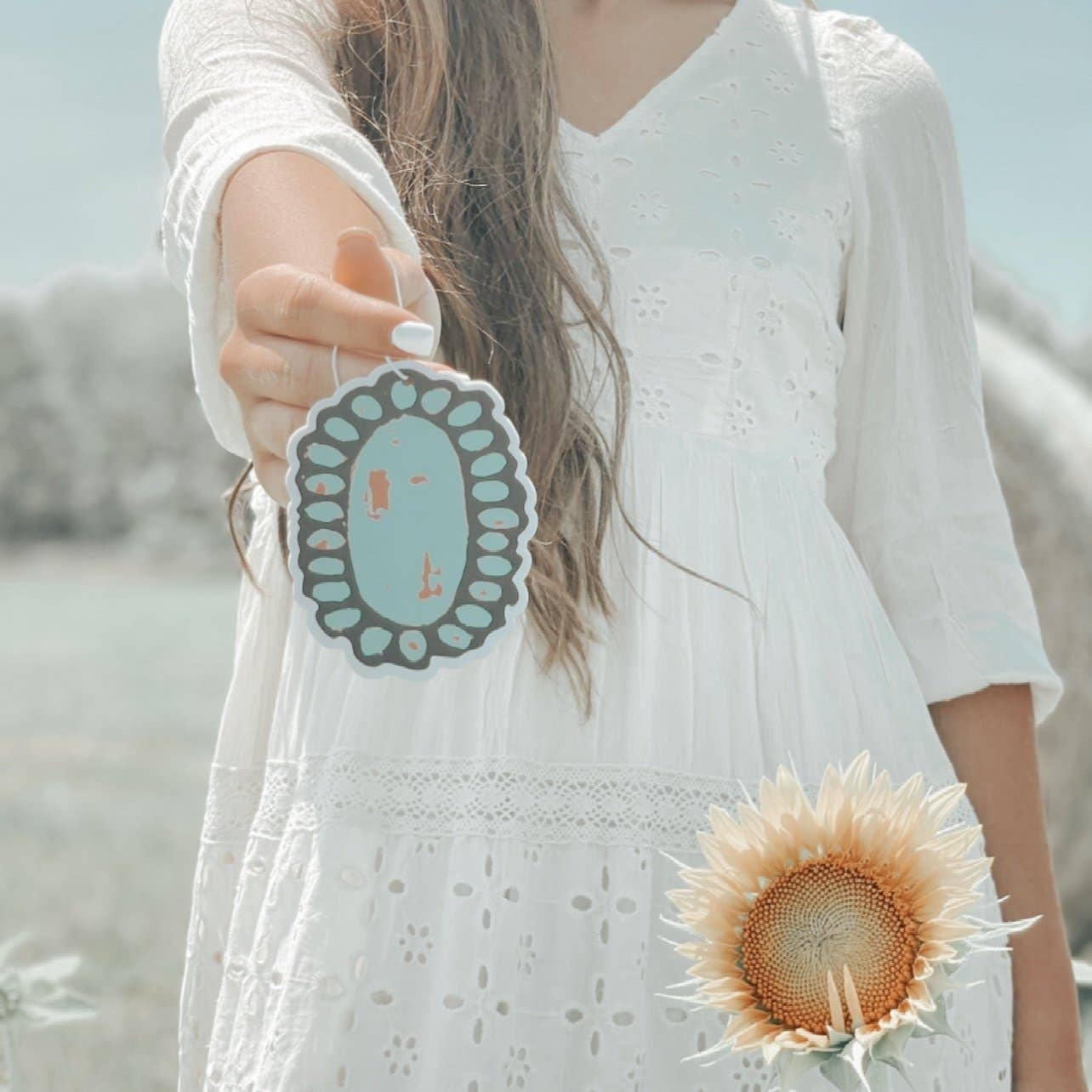 Large Turquoise Stone Air Freshener